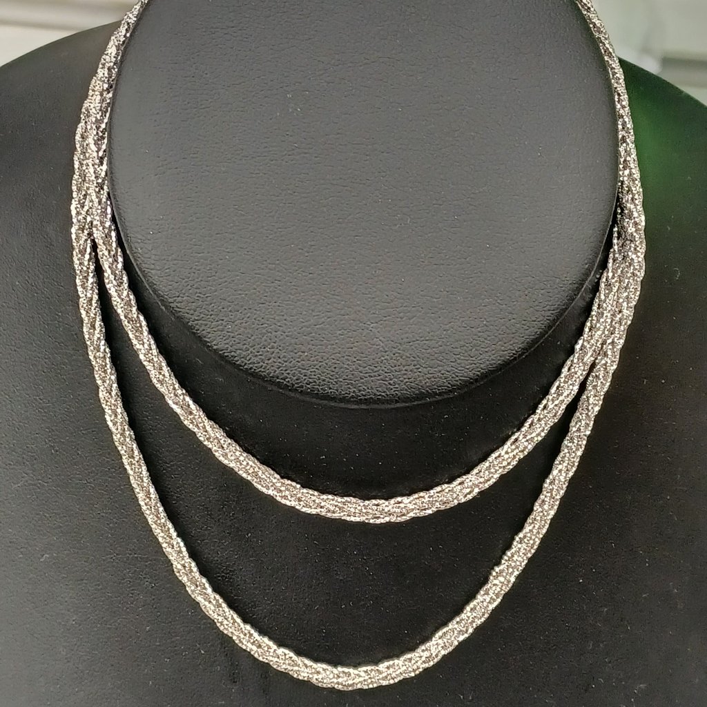 925 Sterling Silver Sparkle Franco Chain Size 24 Inches